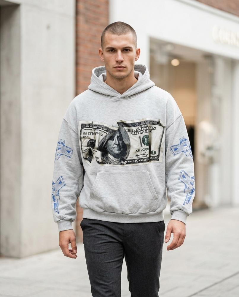 Unisex Hoodie – Rilin, Relaxed fit, Graphic print – Tilly Outlet