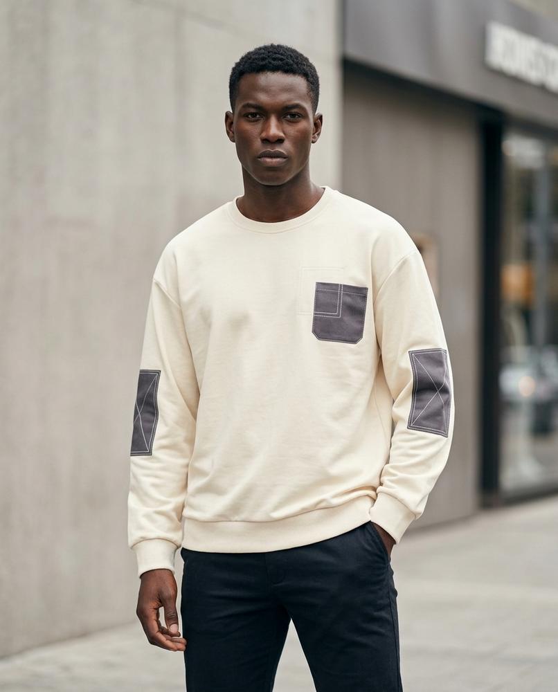 Men's Sweatshirt – Datir, Long sleeves, Slim fit – Tilly Outlet