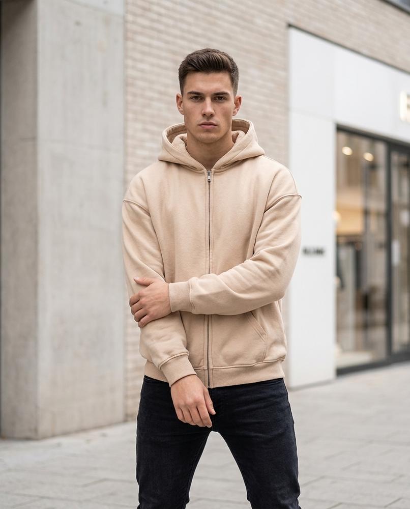 Men's Hoodie – Yiben, Long sleeves, Attached hood – Tilly Outlet