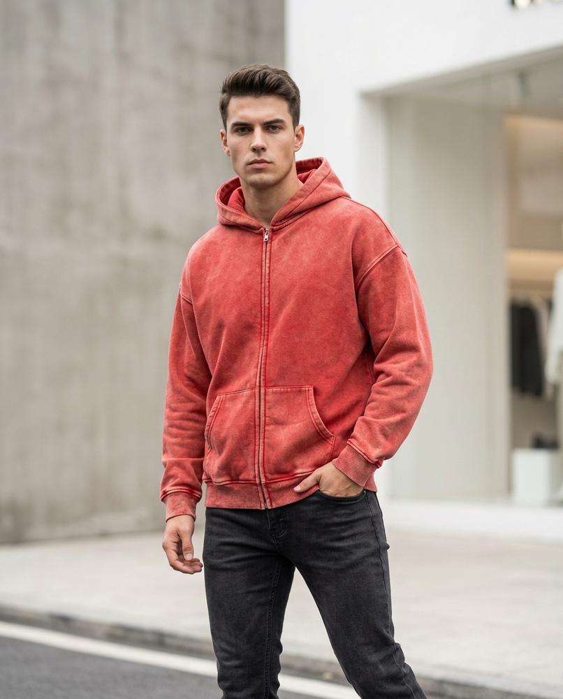 Men's Hoodie – Yiben, Long sleeves, Attached hood – Tilly Outlet