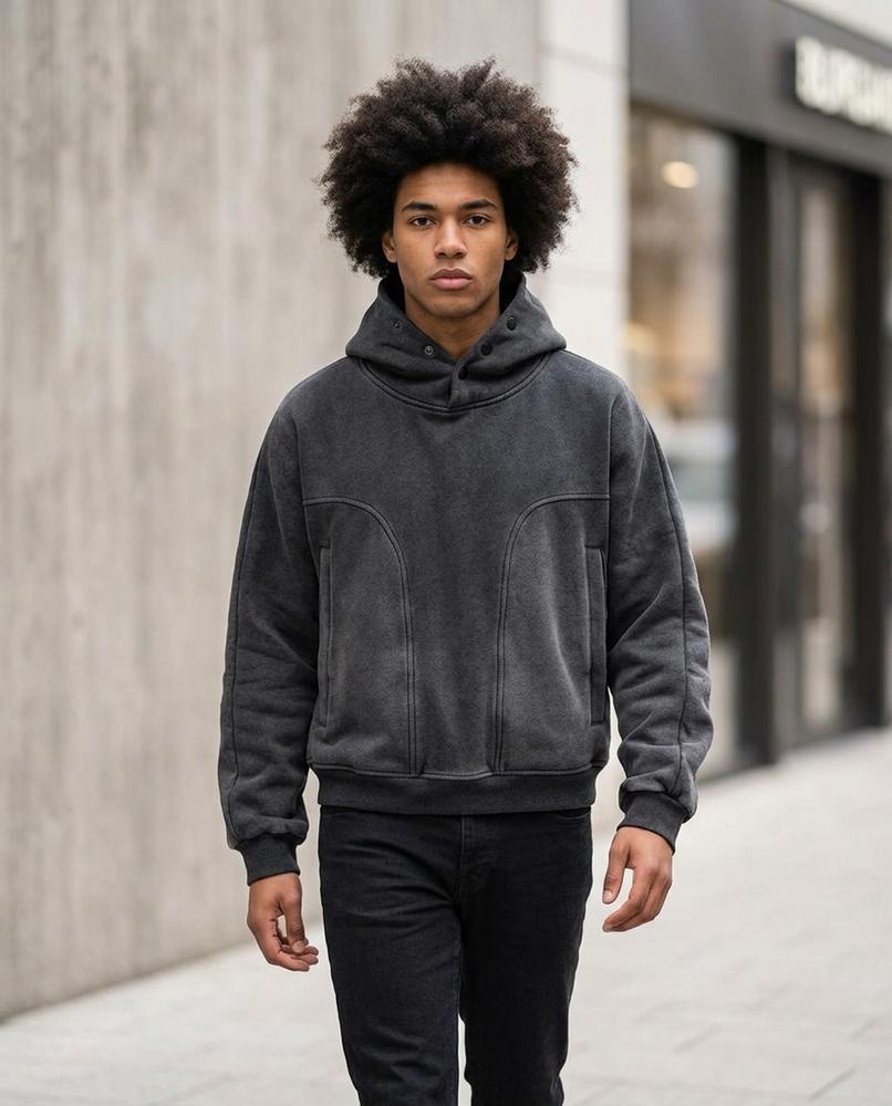 Men's Jacket – Lonav, Relaxed fit, Attached hood – Tilly Outlet