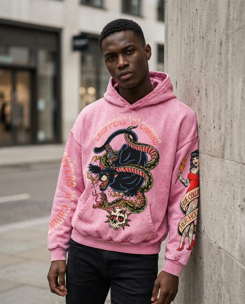 Unisex Hoodie – Nomor, Oversized fit, Printed graphic – Tilly Outlet