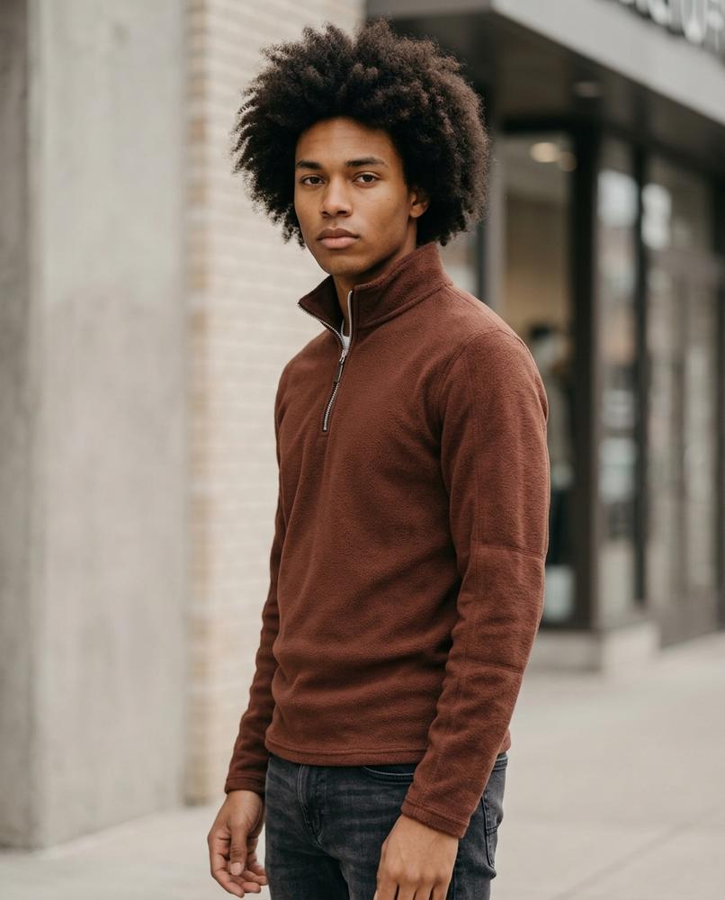 Men's Sweater – Nosil, Fleece lining, Stand collar – Tilly Outlet