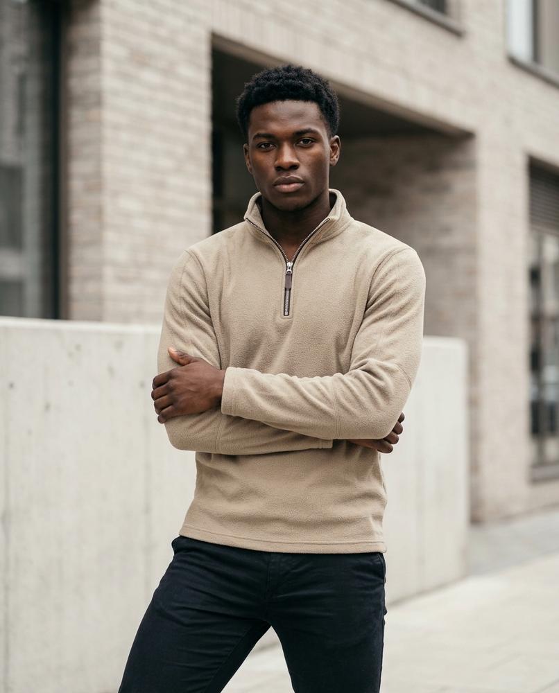 Men's Sweater – Nosil, Fleece lining, Stand collar – Tilly Outlet