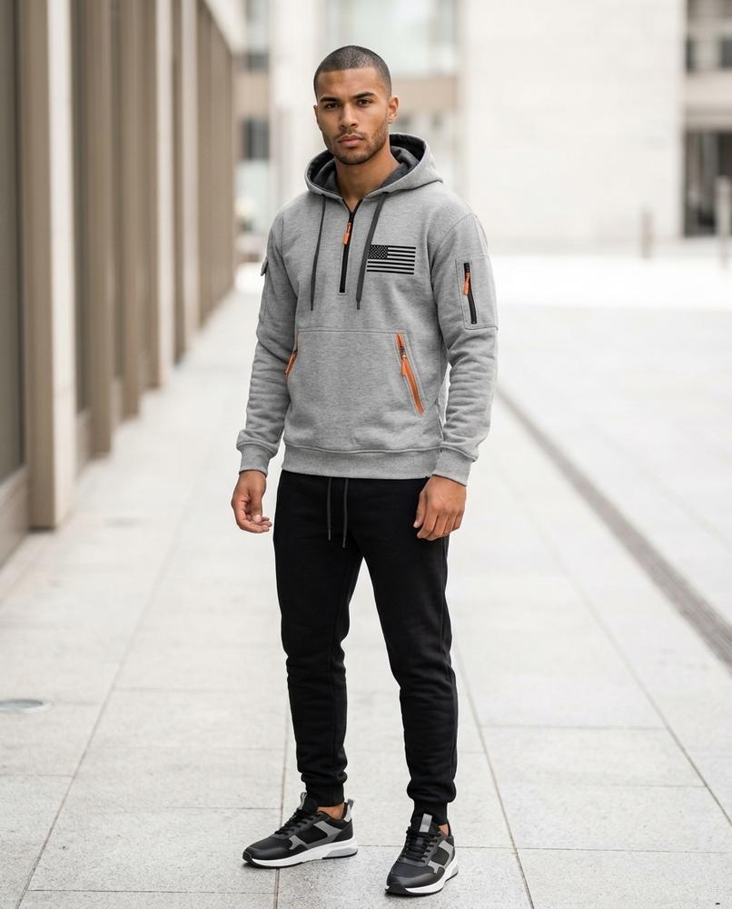 Men's Outfit Set – Daver, Long sleeves, Attached hood – Tilly Outlet