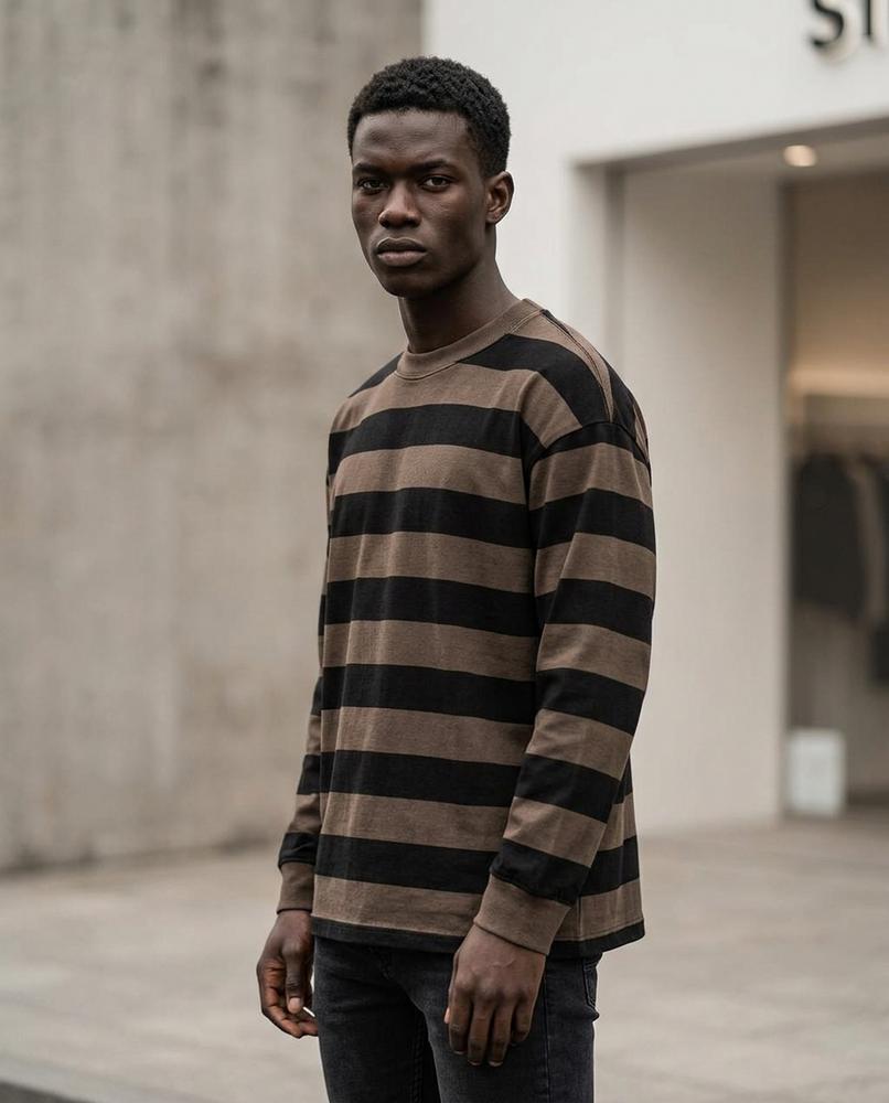 Unisex T-Shirt – Seran, Long sleeves, Relaxed fit – Tilly Outlet