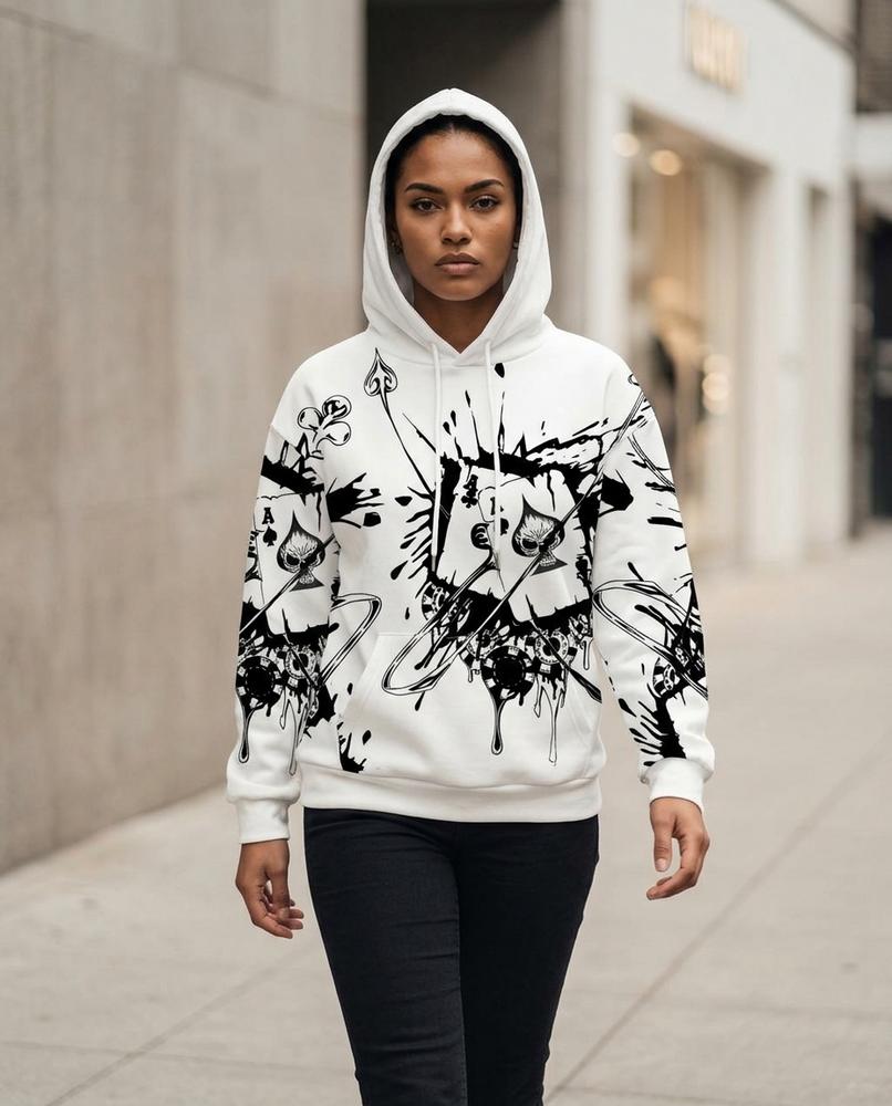 Women's Hoodie – Nohal, A graphic print, Long sleeves – Tilly Outlet