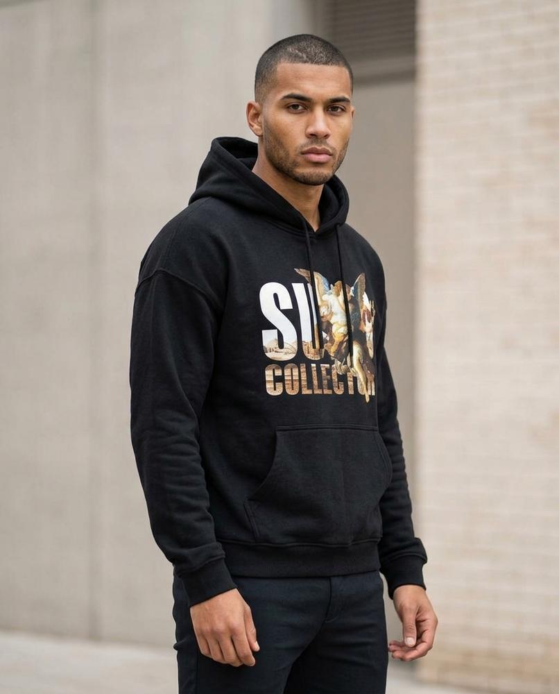 Unisex Hoodie – Colom, A graphic print, Long sleeves – Tilly Outlet