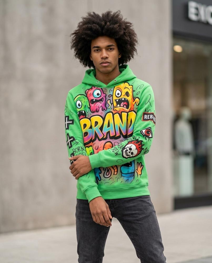 Unisex Hoodie – Kedar, A graphic print – Tilly Outlet