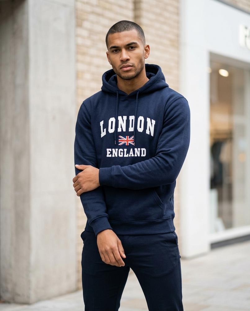 Unisex Hoodie – Almon, Fleece lining, A graphic print – Tilly Outlet