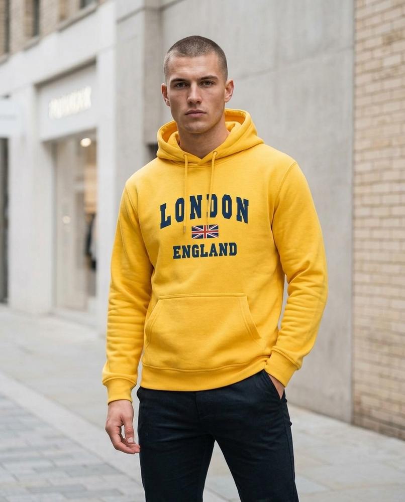 Unisex Hoodie – Almon, Fleece lining, A graphic print – Tilly Outlet