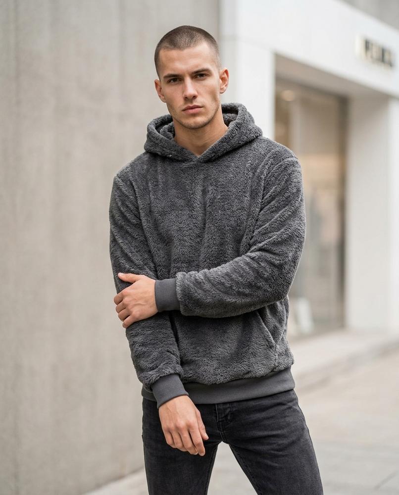 Men's Hoodie – Caron, Fleece lining, A relaxed fit – Tilly Outlet