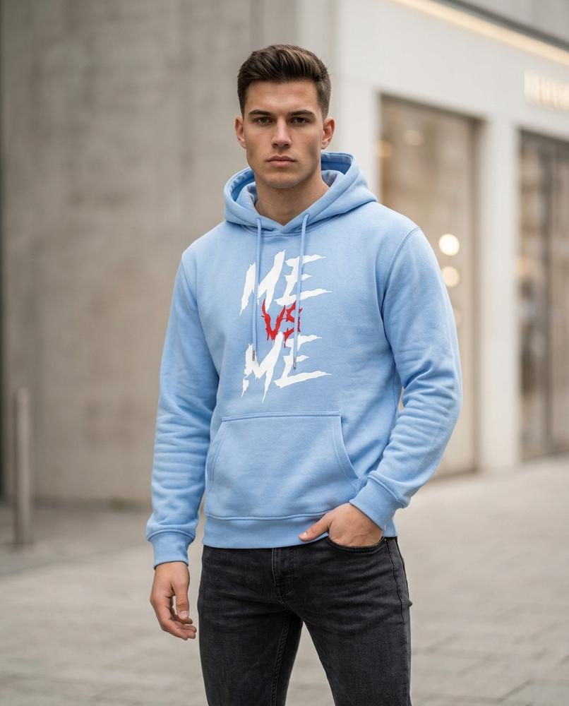 Unisex Hoodie – Lysen, A graphic print, A zipper closure – Tilly Outlet
