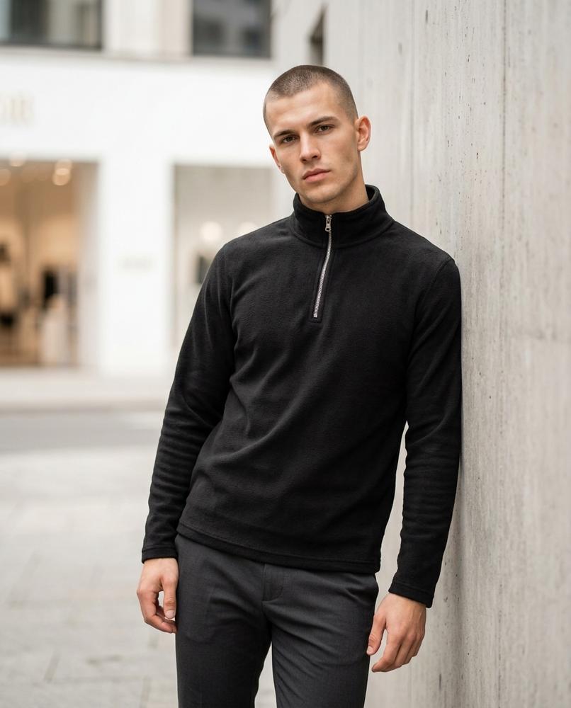 Men's Sweater – Rasen, Fleece lining, A zipper closure – Tilly Outlet
