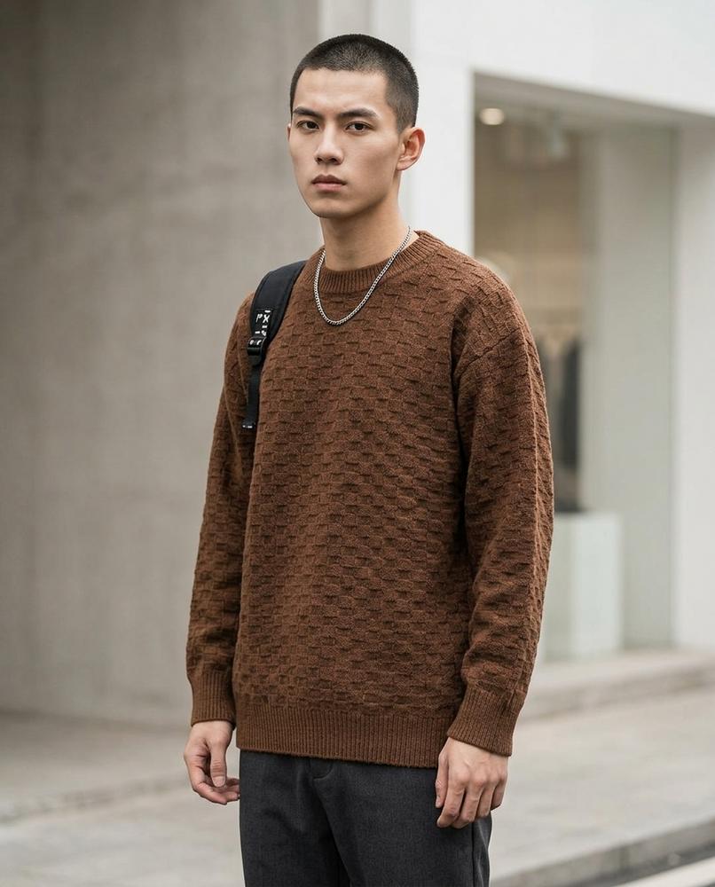 Men's Sweater – Zesan, Knit texture, Textured fabric – Tilly Outlet