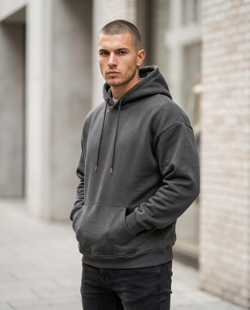 Men's Hoodie – Saren, Fleece lining, An attached hood – Tilly Outlet