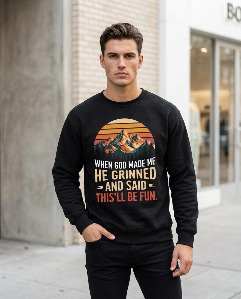 Unisex Sweatshirt – Romir, A graphic print, Long sleeves – Tilly Outlet