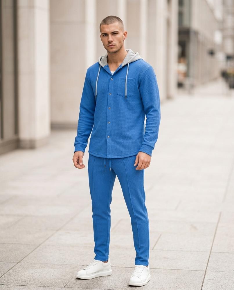 Men's Apparel – Kavel, Button detailing, Textured fabric – Tilly Outlet