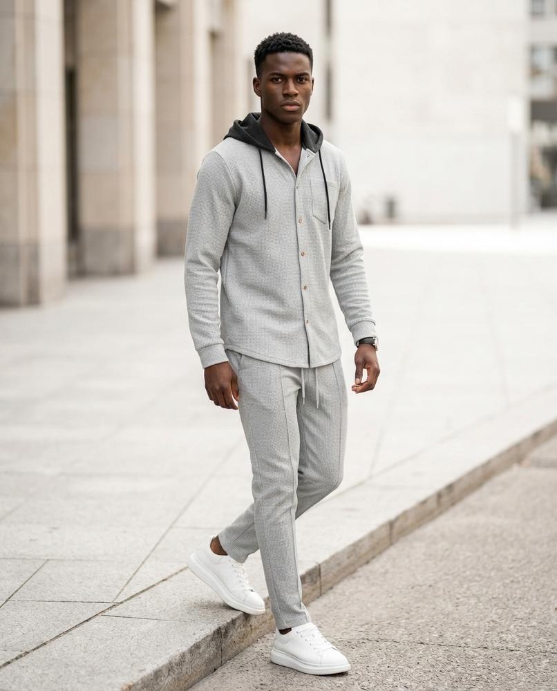 Men's Apparel – Kavel, Button detailing, Textured fabric – Tilly Outlet