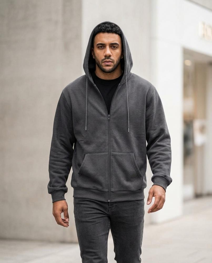 Men's Hoodie – Velev, Fleece lining, A zipper closure – Tilly Outlet