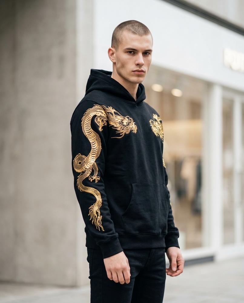 Unisex Hoodie – Dasel, A graphic print, An attached hood – Tilly Outlet