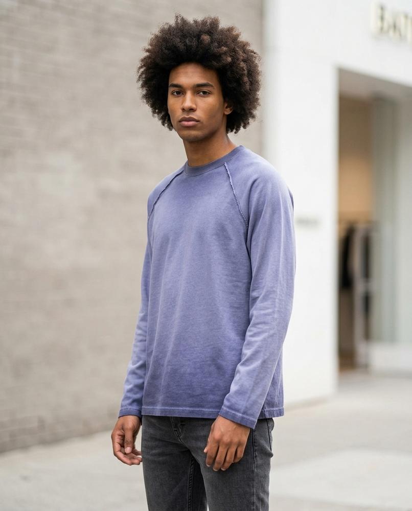 Unisex Shirt – Zedar, A washed finish, Long sleeves – Tilly Outlet