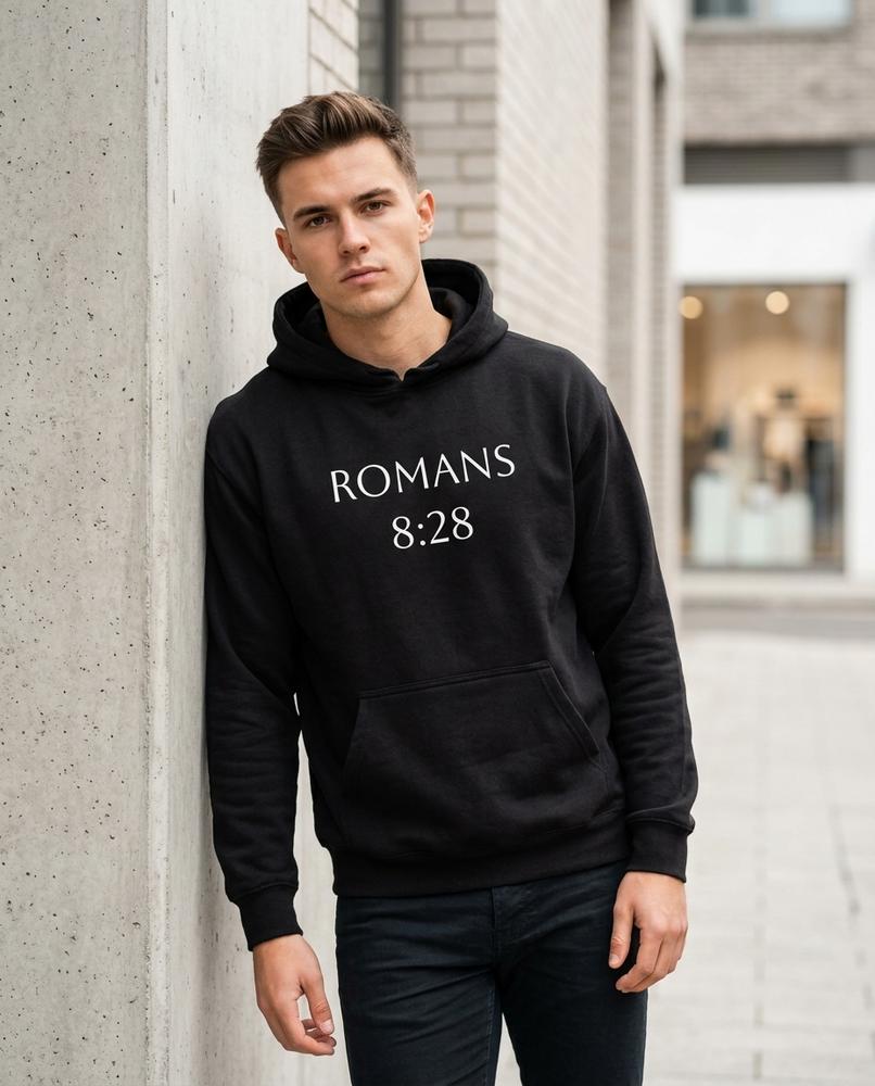 Unisex Hoodie – Rovel, A graphic print, An attached hood – Tilly Outlet