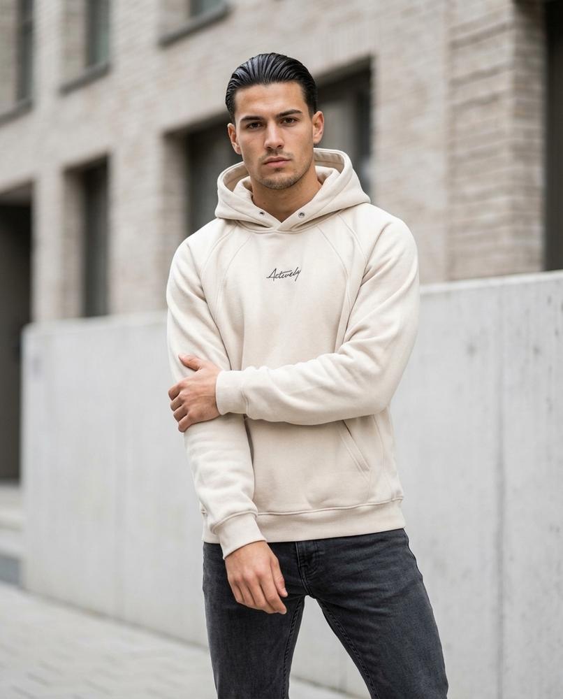 Unisex Hoodie – Zeron, Fleece lining, Textured fabric – Tilly Outlet