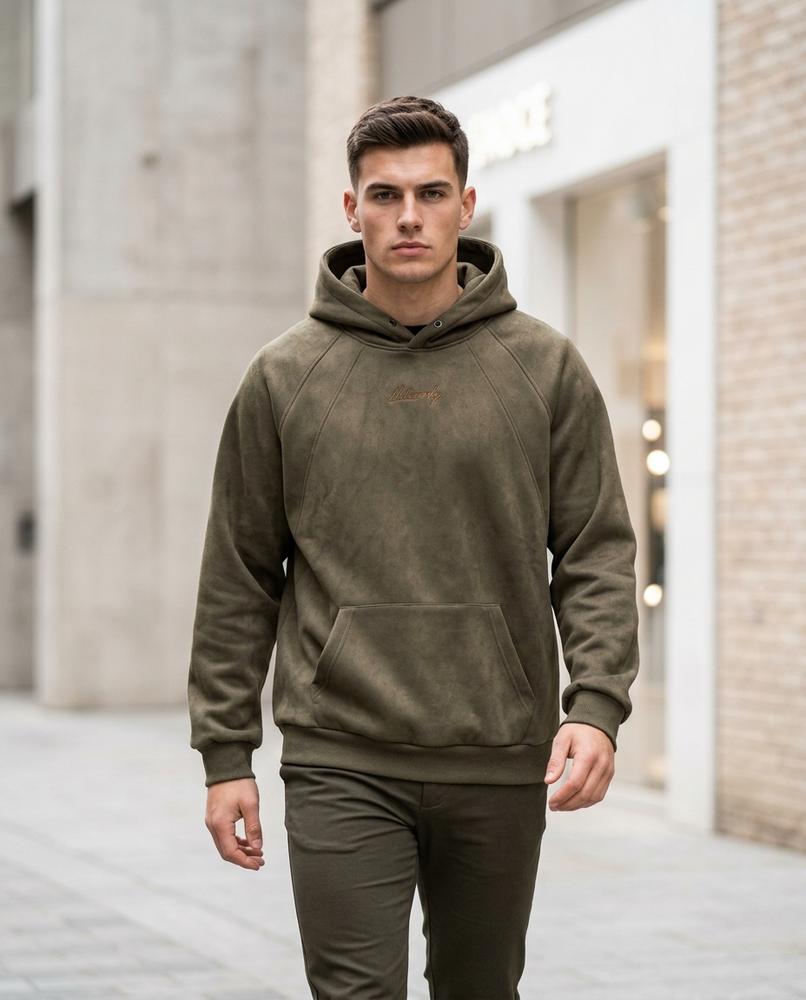 Unisex Hoodie – Zeron, Fleece lining, Textured fabric – Tilly Outlet