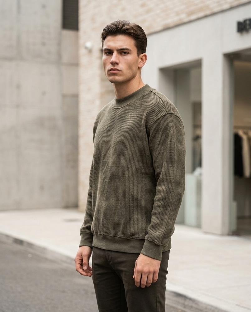 Unisex Sweater – Damor, Ribbed texture, Knit texture – Tilly Outlet