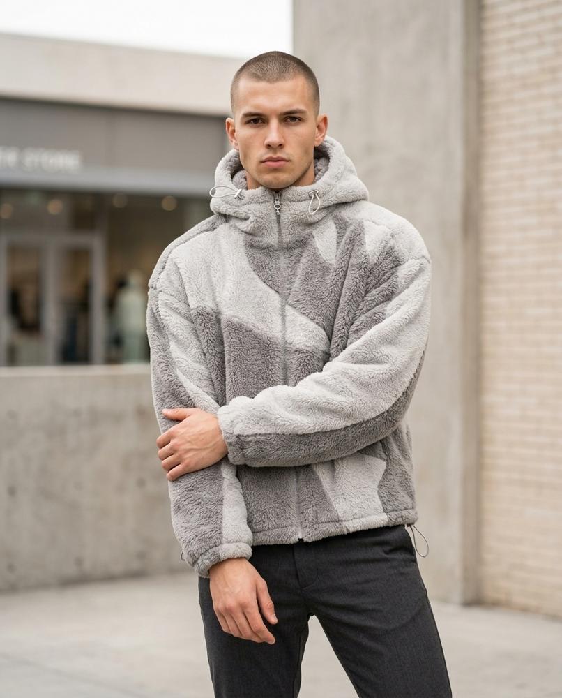 Men's Jacket – Yiwol, Textured fabric, A zipper closure – Tilly Outlet