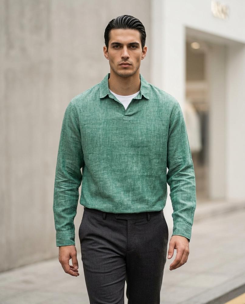 Men's Button-Up Shirt – Yotot, Long sleeves – Tilly Outlet