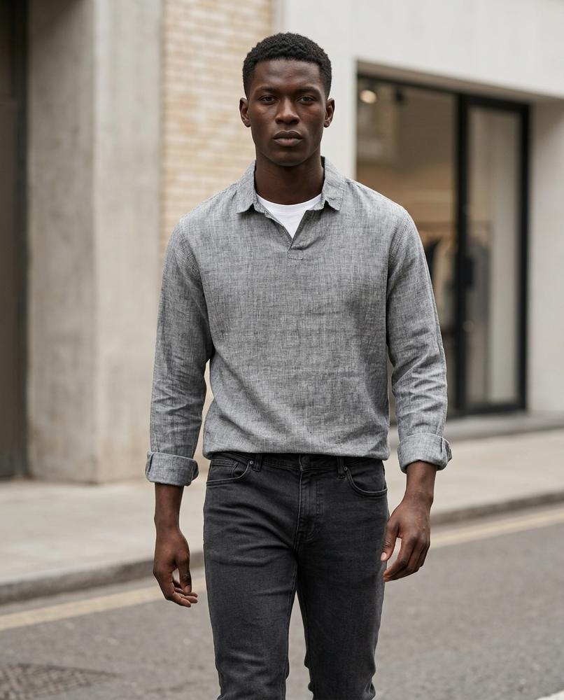 Men's Button-Up Shirt – Yotot, Long sleeves – Tilly Outlet