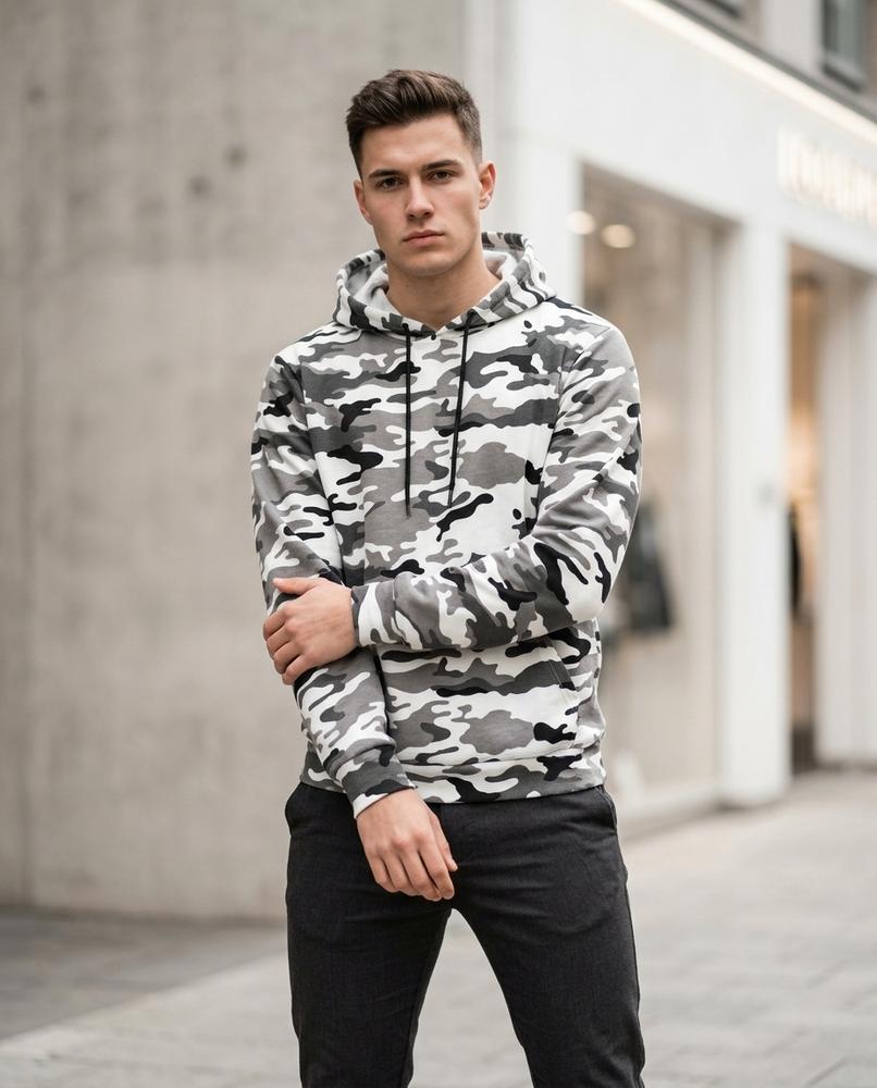 Men's Hoodie – Yozuk, A graphic print, Long sleeves – Tilly Outlet