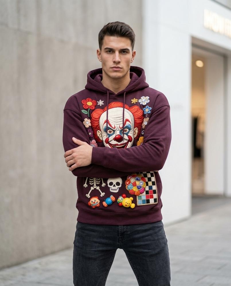 Men's Hoodie – Suzak, A graphic print, Long sleeves – Tilly Outlet