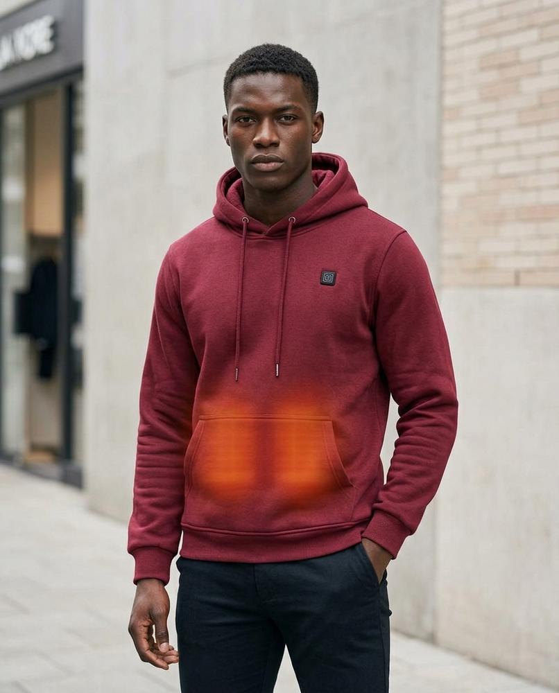 Men's Hoodie – Dezin, Fleece lining, A zipper closure – Tilly Outlet