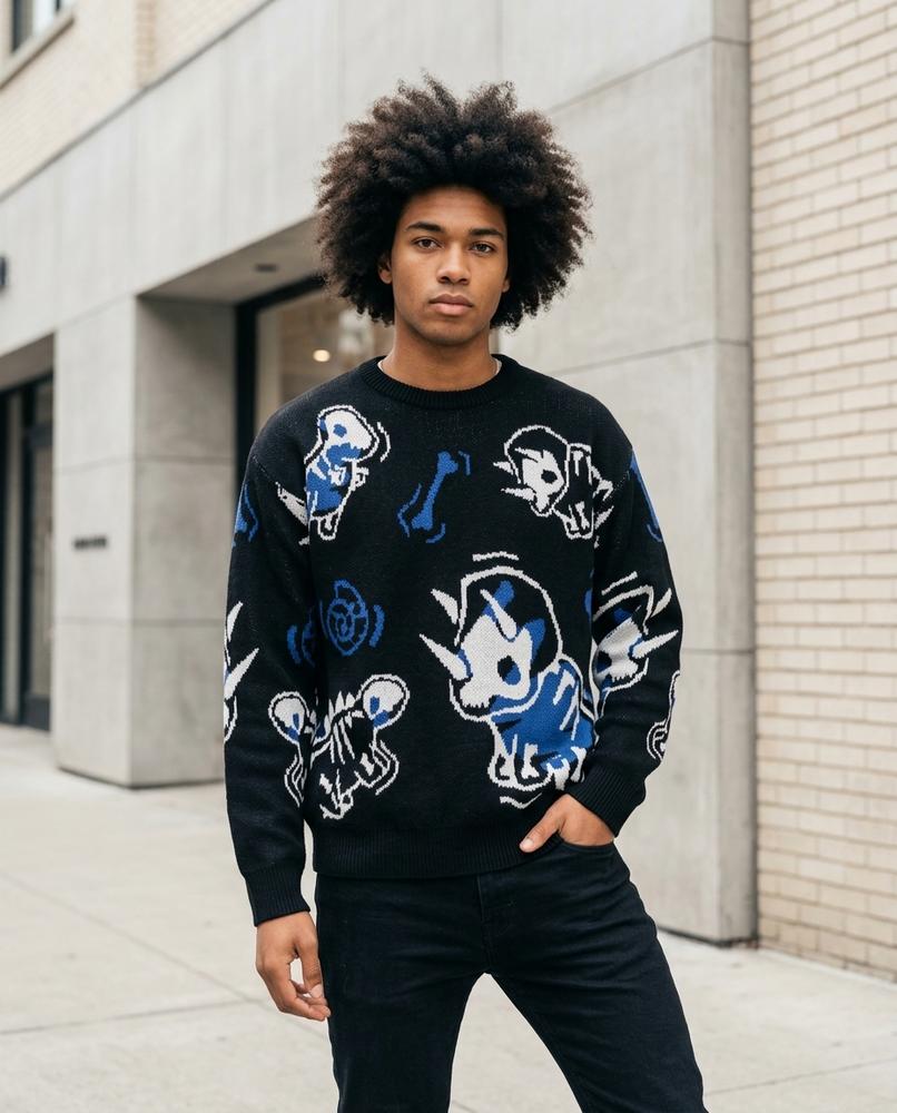 Men's Sweater – Mutud, Knit texture, A relaxed fit – Tilly Outlet