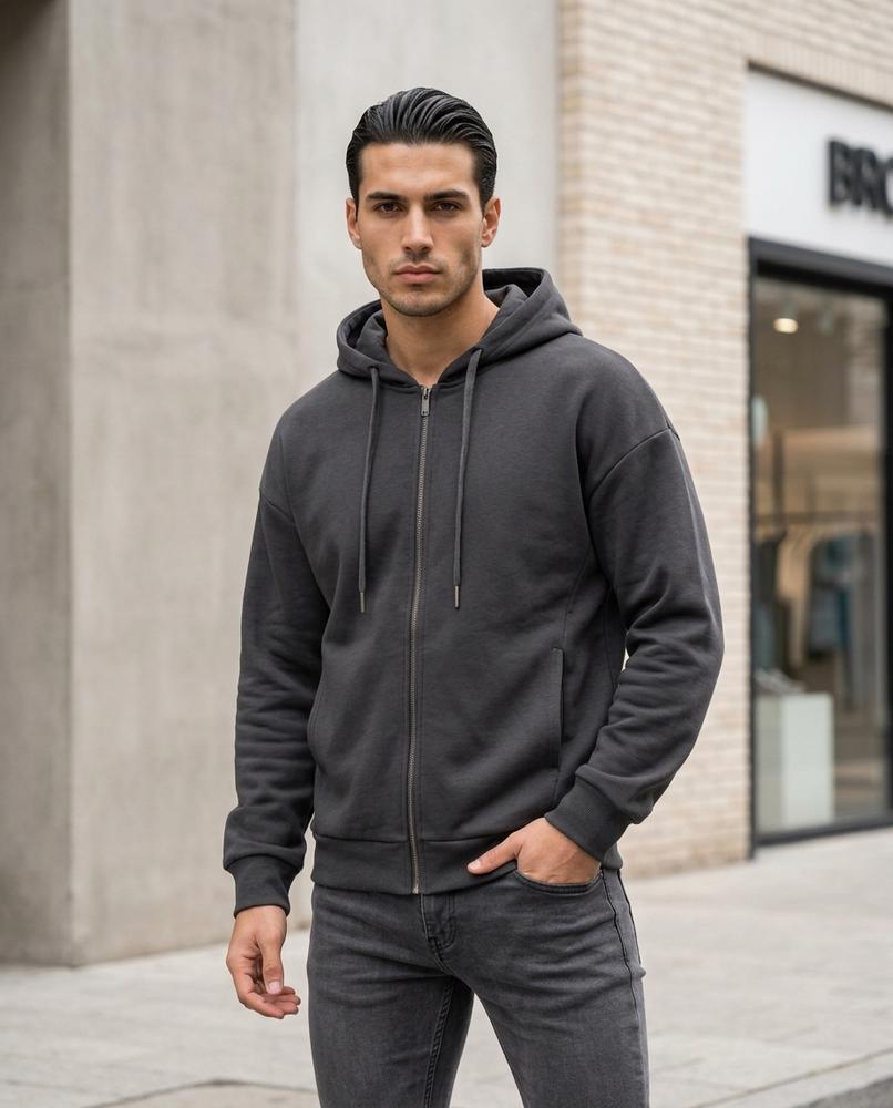 Men's Hoodie – Nazul, Fleece lining, An attached hood – Tilly Outlet