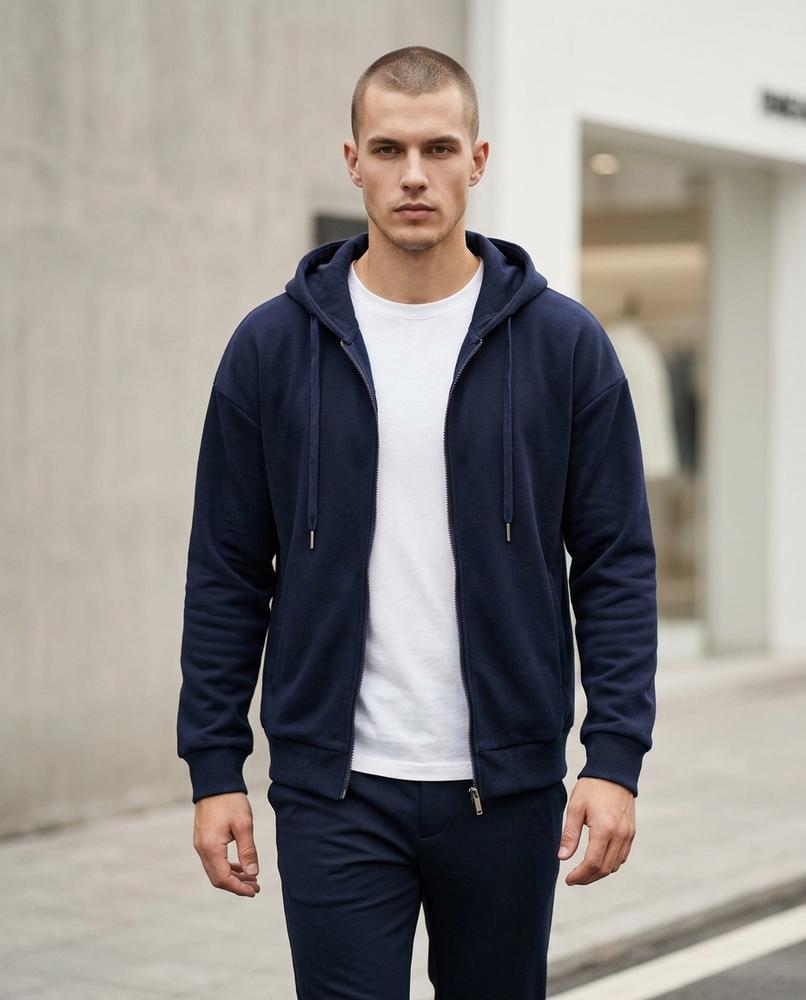 Men's Hoodie – Nazul, Fleece lining, An attached hood – Tilly Outlet