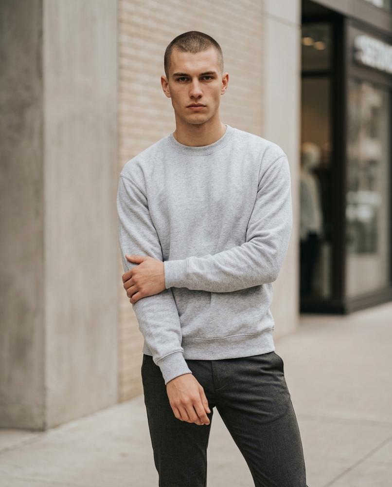 Men's Sweatshirt – Lerem, Long sleeves, Relaxed fit – Tilly Outlet