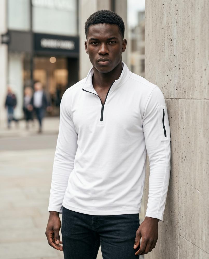 Men's T-Shirt – Tiker, Zipper closure, Long sleeves – Tilly Outlet