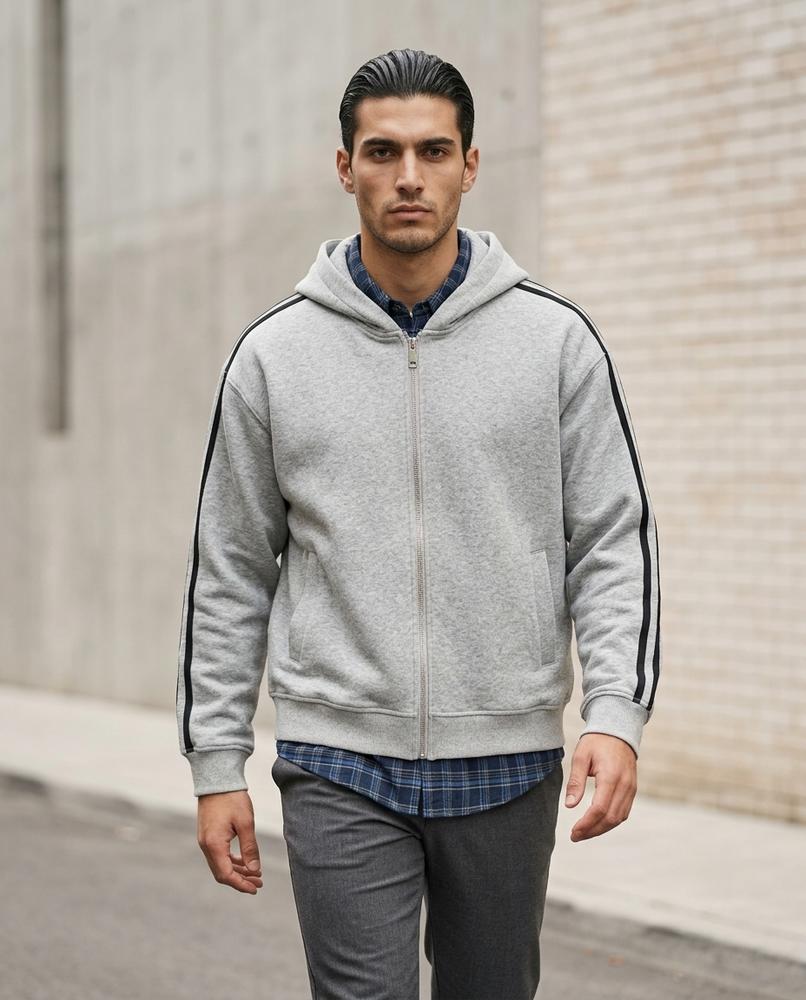Men's Hoodie – Yulim, Fleece lining, Attached hood – Tilly Outlet