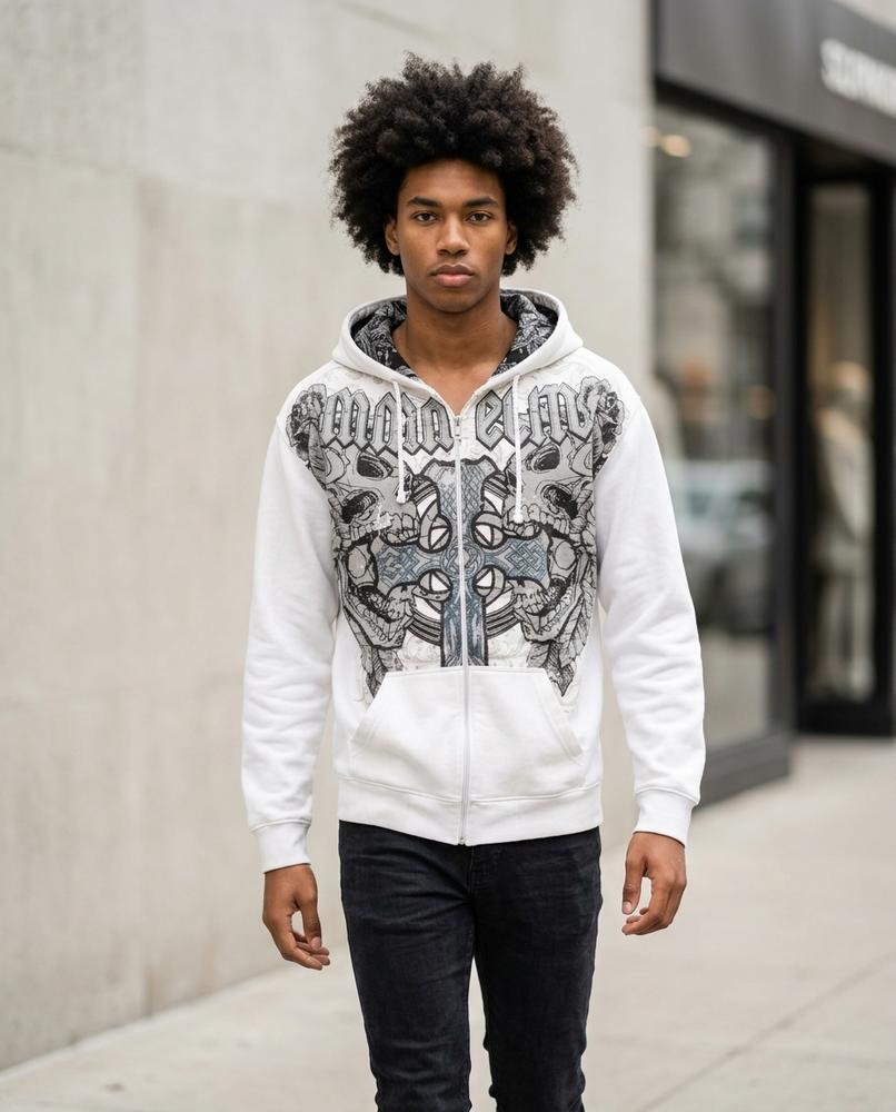Men's Hoodie – Nitok, Graphic print, Attached hood – Tilly Outlet