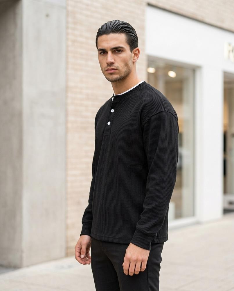 Men's Shirt – Cevir, Ribbed texture, Long sleeves – Tilly Outlet