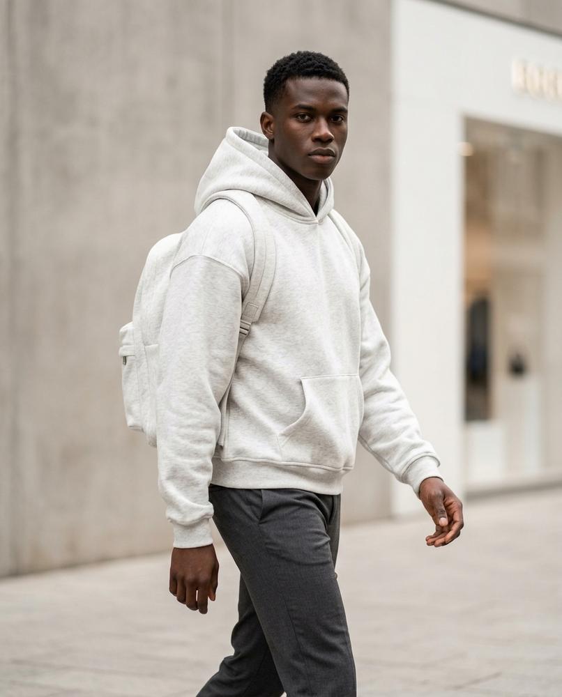 Men's Hoodie – Kezok, Attached hood, Relaxed fit – Tilly Outlet