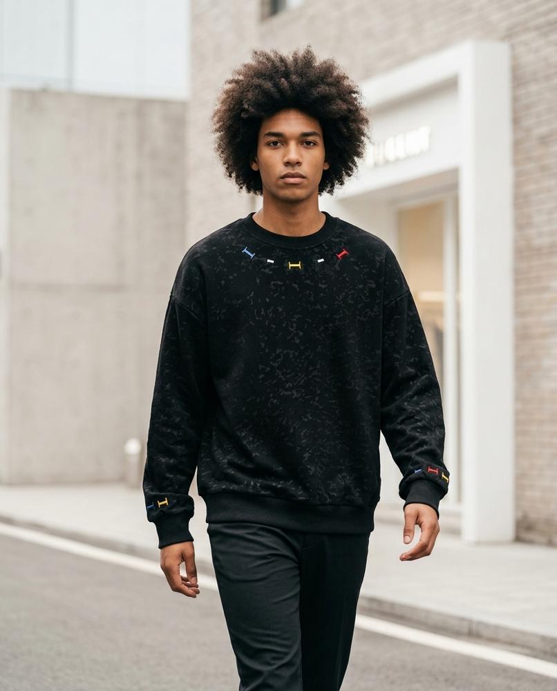 Men's Sweatshirt – Muvun, Fleece lining, Graphic print – Tilly Outlet