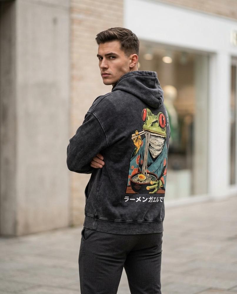Unisex Hoodie – Kadat, Graphic print, Attached hood – Tilly Outlet