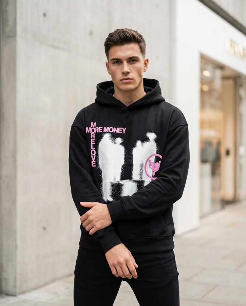 Men's Hoodie – Yolum, Graphic print, Relaxed fit – Tilly Outlet