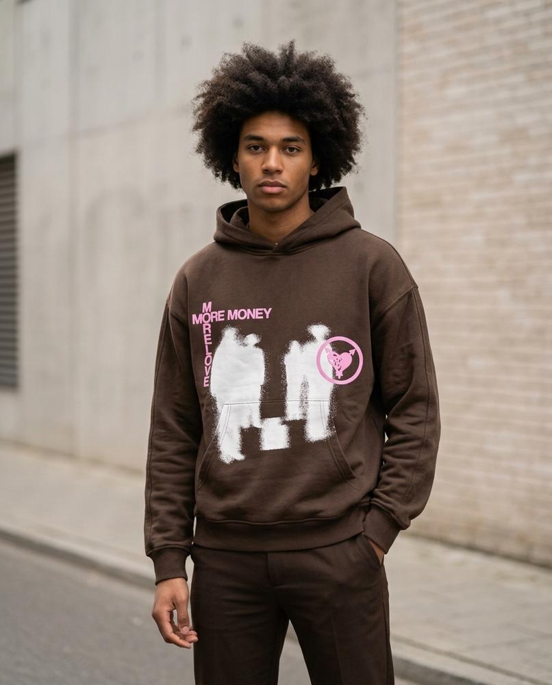 Men's Hoodie – Yolum, Graphic print, Relaxed fit – Tilly Outlet