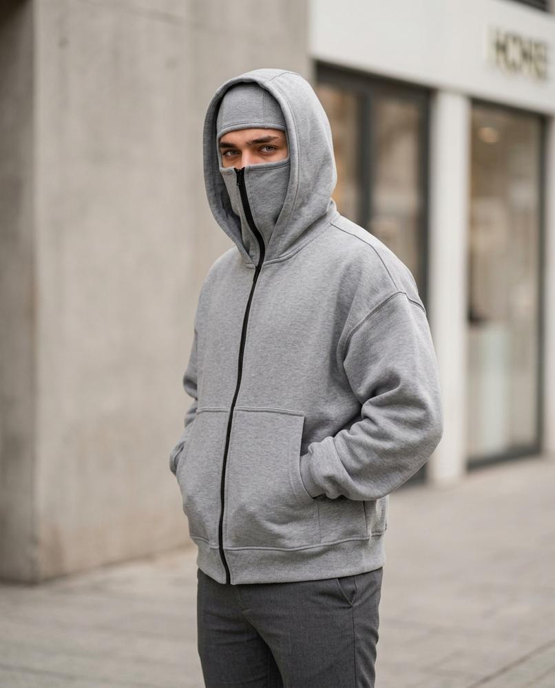 Unisex Hoodie – Dokut, Fleece lining, Zipper closure – Tilly Outlet